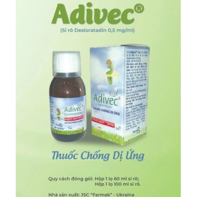 Thuốc Adivec ( 60ml & 100ml-Desloratadin 0.5 ma/mI)